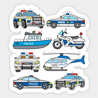 Police Vehicles Sticker